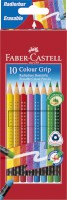 Radierbare Buntstifte COLOUR GRIP sortiert, Ausführung: 10 Farbstifte im Kartonetui