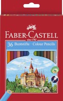 Farbstifte Castle 36er Etui, farbig sortiert