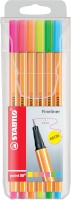 Fineliner STABILO® point 88® Etui "Neon", mit 6 Stiften
