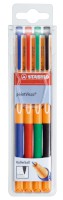 Tintenroller STABILO® pointVisco® Etui mit 4 Stiften