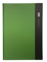 Notizbuch Diorama grün, DIN A5, kariert, Kladde mit: 80 Blatt