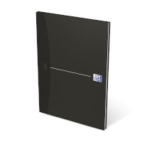 Oxford Office Essentials Gebundene Bücher schwarz, Format: DIN A4, Lineatur: kariert, Kladde mit: 96 Blatt