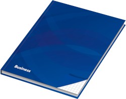 Kladde / Notizbuch "Business blau", DIN A6, kariert, 96 Blatt