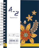 Notizbuch mit Register A-Z "Orient Flowers", DIN A6, 48 Blatt