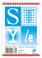 Spiralnotizblock Original Style, Spiral-Bindung, 60 g/qm, A7, liniert, 40 Blatt