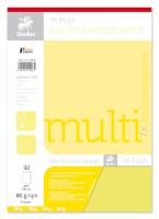 Multifunktionspapier 7X Colors, DIN A4, 80 g/qm, intensiv gelb, 50 Blatt