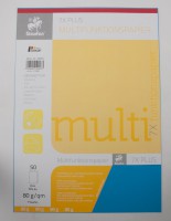 Multifunktionspapier 7X Colors, DIN A4, 80 g/qm, intensiv blau, 50 Blatt