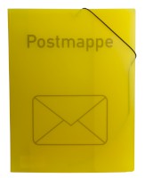 Eckspanner, Sammelmappe Postmappe, PP, A4, gelb