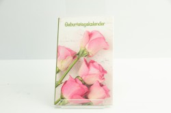 Taschengeburtstags Kalender Blumen 10x16 cm