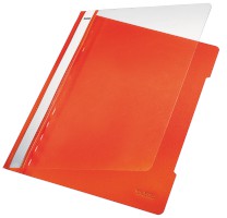 Hefter Standard, A4, langes Beschriftungsfeld, PVC, orange