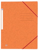 Oxford Top File + A4 Eckspanner mit Gummizugverschluss ohne Einschlagklappen orange
