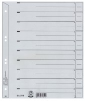Trennblatt, A4, Karton, Überbreite, grau