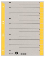 Trennblatt, A4, Karton, farbig bedruckt, gelb
