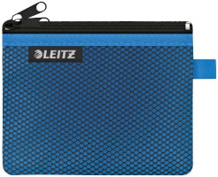 Traveller Zip-Beutel WOW, S, 2 Fächer, 14x10,5 cm, 2 Fächer, blau