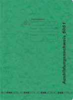 Ausbildungsnachweis - Hefter, DIN A4, Spezialkarton, 220 x 310 mm, grün