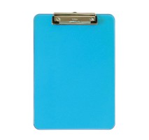 Schreibplatte MAULneon, Kunststoff, A4 hoch, transparent blau