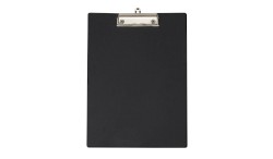 Schreibplatte mit Folienüberzug & Klarsichtfach, A4, schwarz