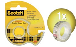 Scotch® doppelseitiges Klebeband Bandgröße: 12 mm x 6,3 m