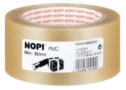 Verpackungsklebeband (Packhilfsmittel) Nopi® Pack PVC, 66 m x 50 mm, transparent