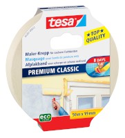 Papier-Klebeband tesa® Maler-Krepp Classic, 50 m x 19 mm, beige