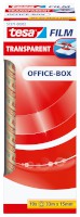 tesafilm® transparent – Office-Box transparent, Bandgröße: 15 mm x 33 m