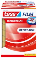 tesafilm® transparent – Office-Box transparent, Bandgröße: 19 mm x 66 m