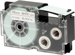 Schriftbandkassette schwarz, transparent