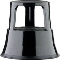 Rollhocker AL STEP schwarz, Höhe: ca. 45 cm, Material: Metall
