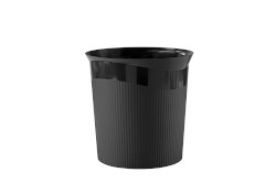 Papierkorb HAN Re-LOOP, 13 Liter, 100% Recyclingmaterial, rund, schwarz