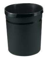 Papierkorb GRIP KARMA, 18 Liter, rund, 100% Recyclingmaterial, öko-schwarz