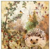 Serviette "Autumn Hedgehog" 25 x 25 cm 20er Packung
