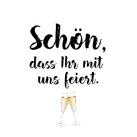 Serviette "Schön feiern" 25 x 25 cm 20er Packung