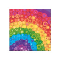 Serviette "Rainbow Aquarell" 33 x 33 cm 20er Packung