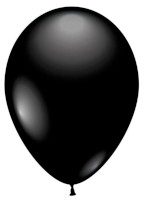 Luftballons rund, 100 Stück schwarz