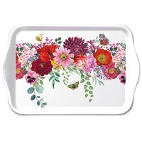 Tablett "Flower Border" 13x21 cm aus Melamine