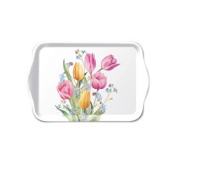 Tablett "Tulips Bouquet" 13x21 cm aus Melamine