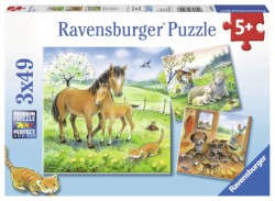 Puzzle 3 x 49 Teile "Kuschelzeit"