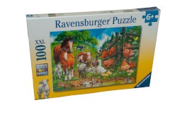 Puzzle 100 XXL-Teile "Versammlung der Tiere" von Ravensburger