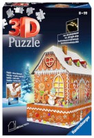 Puzzle 257 Teile "Lebkuchenhaus bei Nacht" 3D von Ravensburger