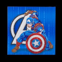 Crystal Art Karte Marvel "Captain America" 18x18 cm
