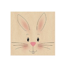 Serviette "Bunny" By Nature 33 x 33 cm 20er Packung